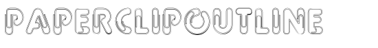 PaperClipOutline - Download Thousands of Free Fonts at FontZone.net