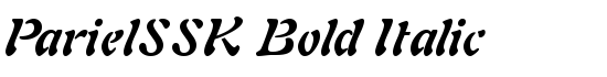 ParielSSK Bold Italic - Download Thousands of Free Fonts at FontZone.net