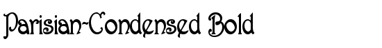 Parisian-Condensed Bold - Download Thousands of Free Fonts at FontZone.net