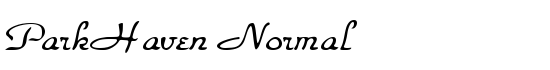 ParkHaven Normal - Download Thousands of Free Fonts at FontZone.net