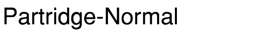 Partridge-Normal - Download Thousands of Free Fonts at FontZone.net