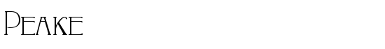 Peake - Download Thousands of Free Fonts at FontZone.net