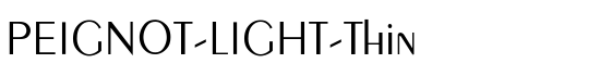 PEIGNOT-LIGHT-Thin - Download Thousands of Free Fonts at FontZone.net