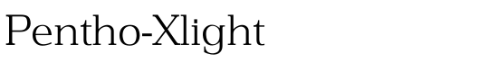 Pentho-Xlight - Download Thousands of Free Fonts at FontZone.net