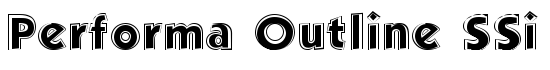 Performa Outline SSi Outline - Download Thousands of Free Fonts at FontZone.net