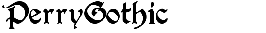 PerryGothic - Download Thousands of Free Fonts at FontZone.net