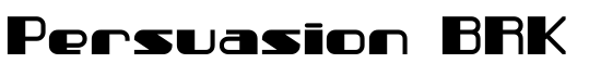 Persuasion BRK - Download Thousands of Free Fonts at FontZone.net