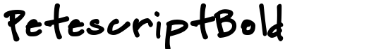 PetescriptBold - Download Thousands of Free Fonts at FontZone.net