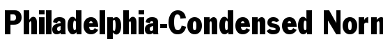 Philadelphia-Condensed Normal - Download Thousands of Free Fonts at FontZone.net
