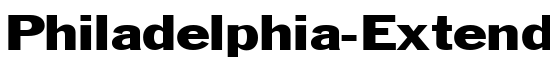 Philadelphia-Extended Normal - Download Thousands of Free Fonts at FontZone.net