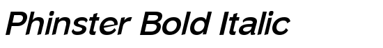 Phinster Bold Italic - Download Thousands of Free Fonts at FontZone.net