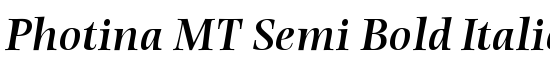 Photina MT Semi Bold Italic - Download Thousands of Free Fonts at FontZone.net