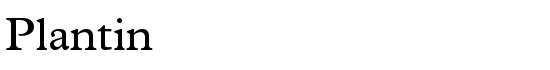 Plantin - Download Thousands of Free Fonts at FontZone.net