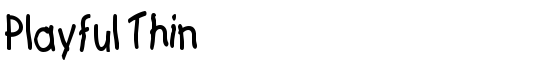 Playful Thin - Download Thousands of Free Fonts at FontZone.net