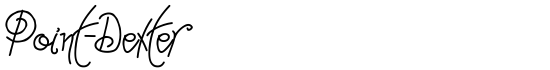Point-Dexter - Download Thousands of Free Fonts at FontZone.net