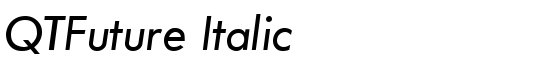 QTFuture Italic - Download Thousands of Free Fonts at FontZone.net