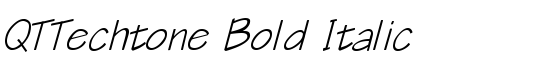 QTTechtone Bold Italic - Download Thousands of Free Fonts at FontZone.net