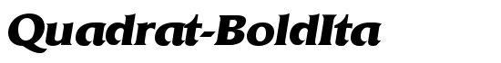Quadrat-BoldIta - Download Thousands of Free Fonts at FontZone.net