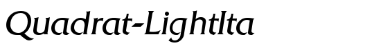 Quadrat-LightIta - Download Thousands of Free Fonts at FontZone.net