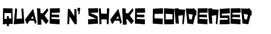 Quake & Shake Condensed - Download Thousands of Free Fonts at FontZone.net