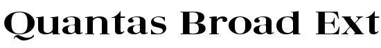 Quantas Broad Extrabold Regular - Download Thousands of Free Fonts at FontZone.net