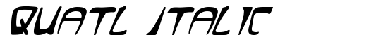 Quatl Italic - Download Thousands of Free Fonts at FontZone.net