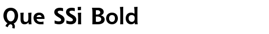 Que SSi Bold - Download Thousands of Free Fonts at FontZone.net