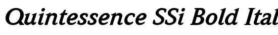 Quintessence SSi Bold Italic - Download Thousands of Free Fonts at FontZone.net