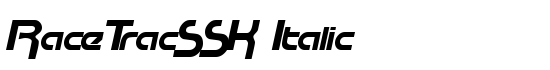RaceTracSSK Italic - Download Thousands of Free Fonts at FontZone.net