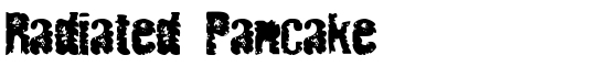Radiated Pancake - Download Thousands of Free Fonts at FontZone.net