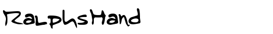 RalphsHand - Download Thousands of Free Fonts at FontZone.net