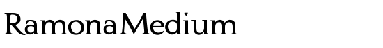 RamonaMedium - Download Thousands of Free Fonts at FontZone.net