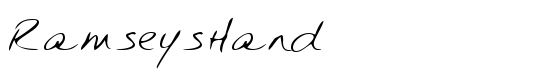 RamseysHand - Download Thousands of Free Fonts at FontZone.net