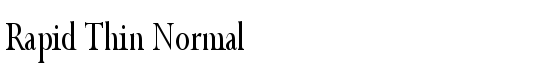 Rapid Thin Normal - Download Thousands of Free Fonts at FontZone.net