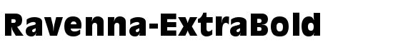 Ravenna-ExtraBold - Download Thousands of Free Fonts at FontZone.net