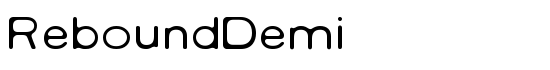 ReboundDemi - Download Thousands of Free Fonts at FontZone.net