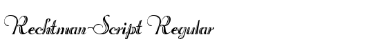 Rechtman-Script Regular - Download Thousands of Free Fonts at FontZone.net