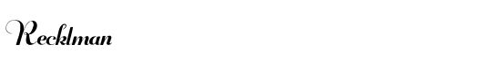 Recklman - Download Thousands of Free Fonts at FontZone.net