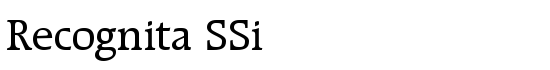 Recognita SSi - Download Thousands of Free Fonts at FontZone.net