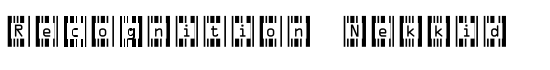 Recognition Nekkid - Download Thousands of Free Fonts at FontZone.net