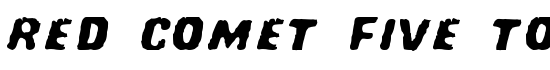Red Comet Five to Mars - Download Thousands of Free Fonts at FontZone.net