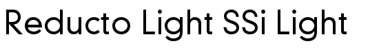 Reducto Light SSi Light - Download Thousands of Free Fonts at FontZone.net
