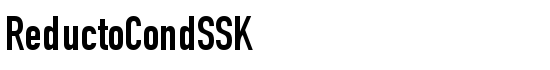 ReductoCondSSK - Download Thousands of Free Fonts at FontZone.net