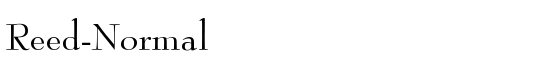 Reed-Normal - Download Thousands of Free Fonts at FontZone.net