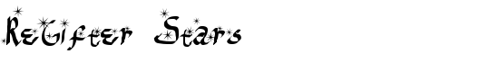 ReGifter Stars - Download Thousands of Free Fonts at FontZone.net