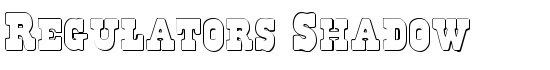 Regulators Shadow - Download Thousands of Free Fonts at FontZone.net