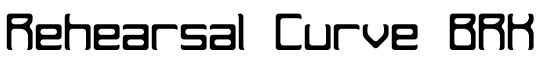 Rehearsal Curve BRK - Download Thousands of Free Fonts at FontZone.net