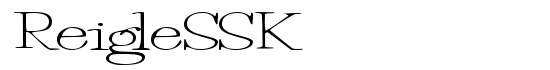 ReigleSSK - Download Thousands of Free Fonts at FontZone.net
