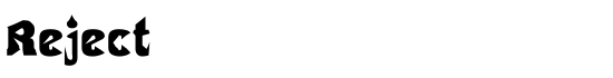 Reject - Download Thousands of Free Fonts at FontZone.net