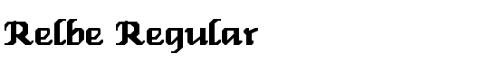 Relbe Regular - Download Thousands of Free Fonts at FontZone.net